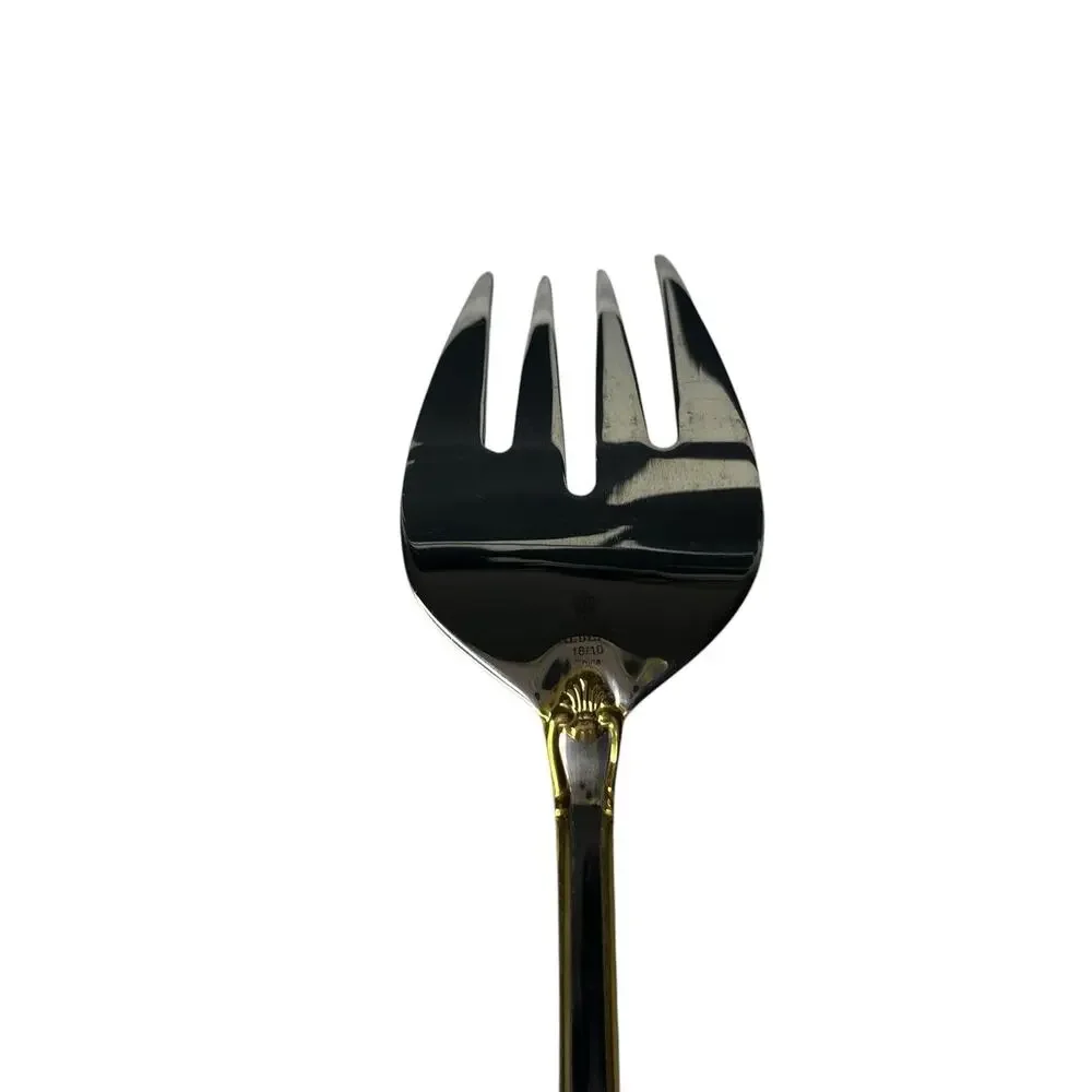 Royal Albert Old Country Roses Salad Serving Set Spoon and Fork Stainless Steel